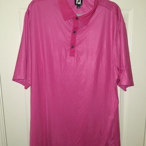 Footjoy FJ Pink Golf Polo Shirt Men's sz XL